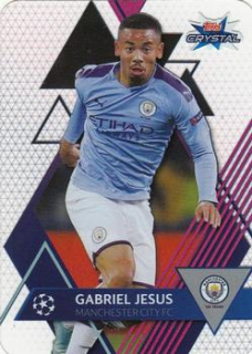 Gabriel Jesus Manchester City 2019/20 Topps Crystal Champions League Base card #44
